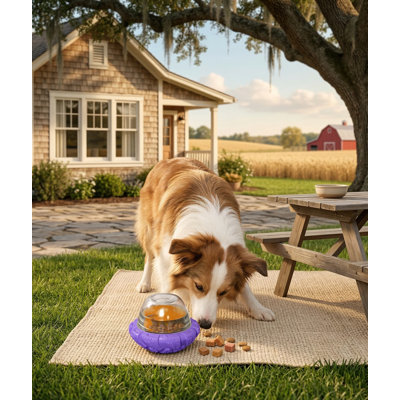 Interactive Dog Puzzle Toy with Slow Feeder, Cognitive Enrichment, Treat Dispensing, Easy Clean