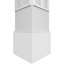 Colonne carrée classique en Magnolia avec capitonnage et base standard Craftsman-71059559