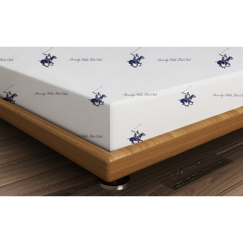 Drap-housse 100% coton Asirgroup, Drap-housse de taille très grand, Blue/White