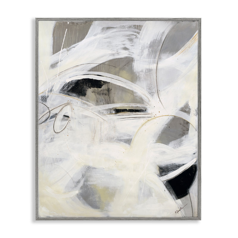 Abstract Expression  Framed Giclee Art by Ruth Fromstein, Farmhouse Gray Framed Giclee, 30" H x 24" W