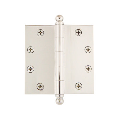 4.5'' x 4.5'' Brass Butt Bearing Hinge