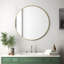 Baum Nordic Round Bathroom Framed Mirror Wall Hanging-529887370-529887373