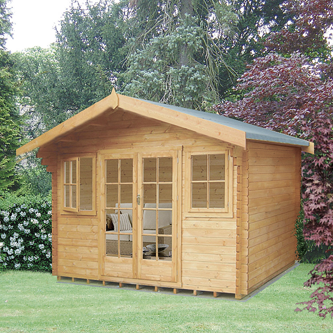 Whittlesey 12 x 12 Ft. Tongue and Groove Log Cabin