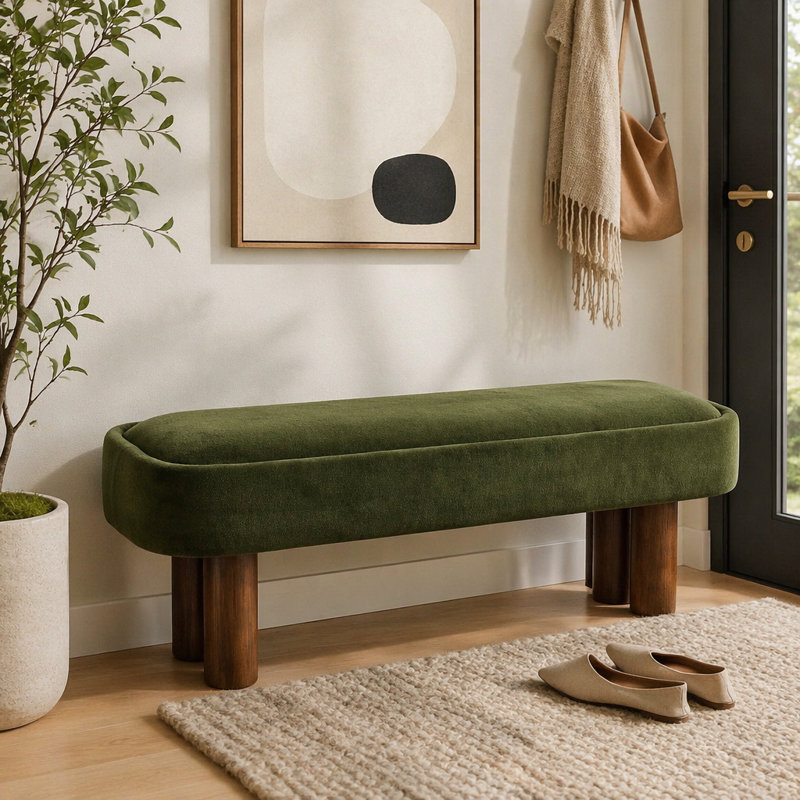 Banc rembourré 51,57 L, Vert