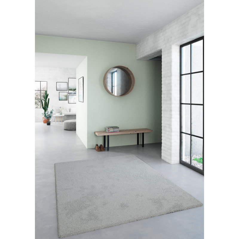 Henriko Grey Shaggy Rug, Rectangle 80 x 150cm