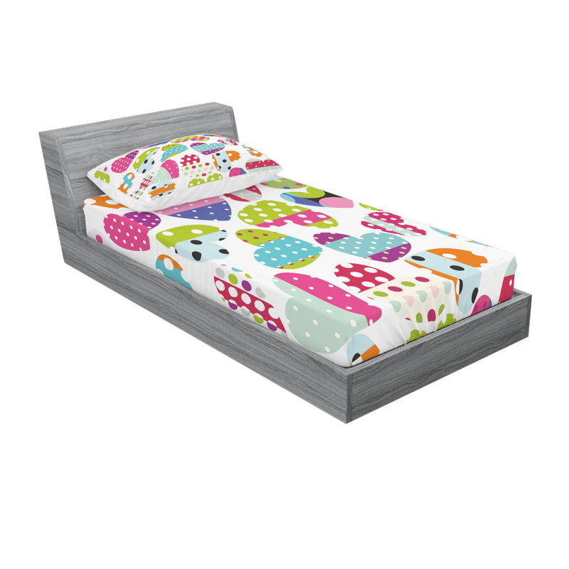 Microfiber Sheet Set, Twin Sheet Set with Fitted Sheet