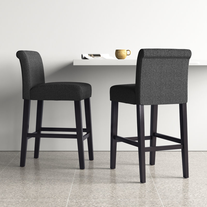 Altovise Seat Material Counter & Bar Stool, Black, Counter Stool (29")