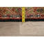 Tapis décoratif en laine de conception unique 4 pi 3 po x 6 pi 5 po noué à la main Mahal orange/rouge/noir