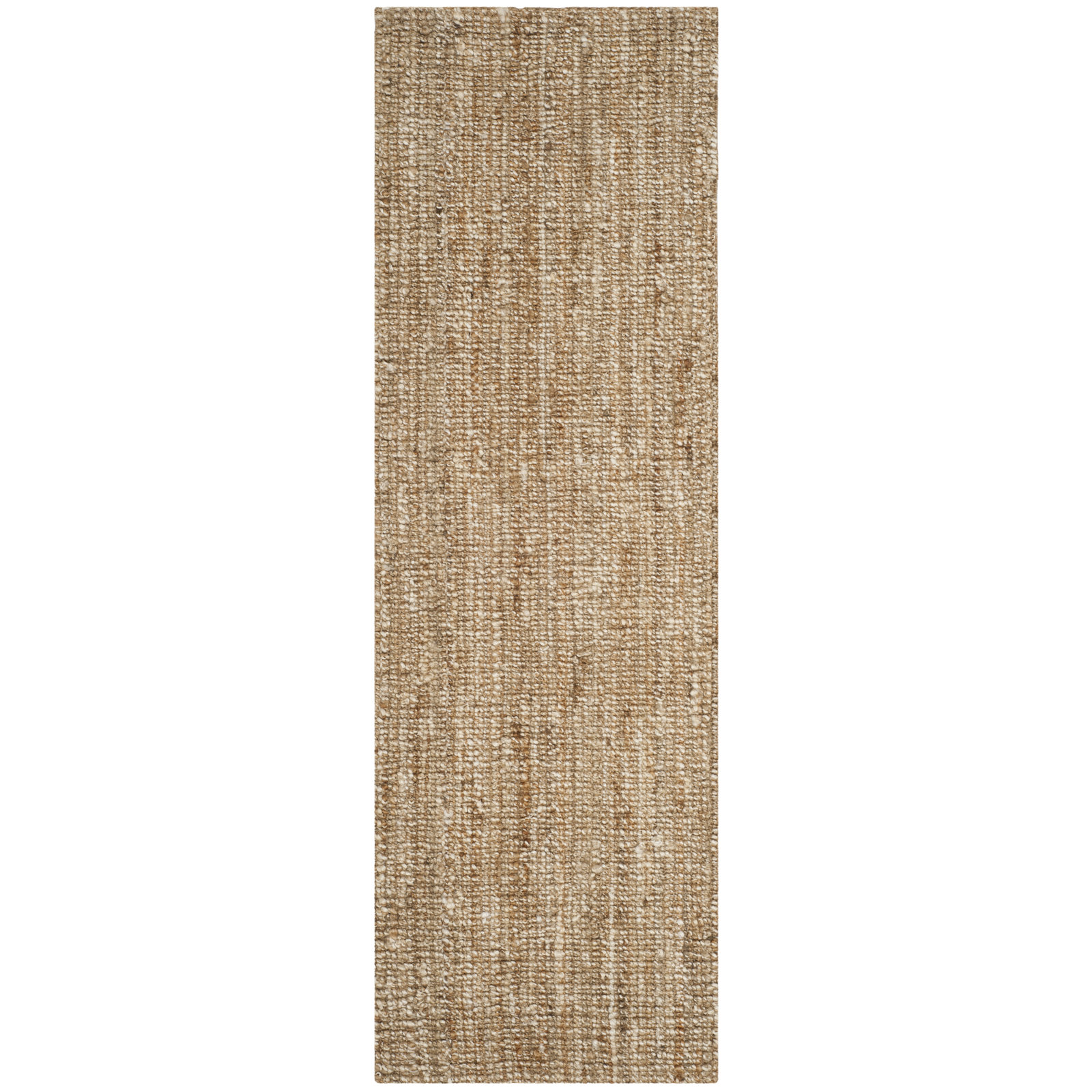 Alda Handmade Handwoven Jute/Sisal Natural/Ivory Rug, Runner 2' x 8'