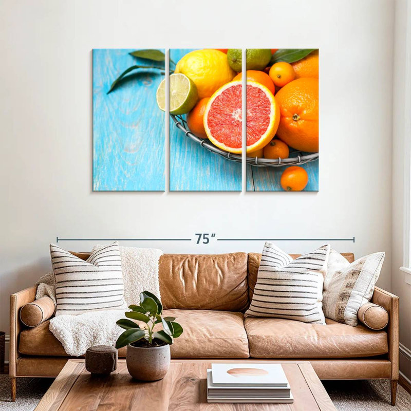 Yarlin Fresh Citrus Fruits, 36" H x 57" W