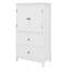 Large armoire de rangement de salle de bain, rangement de salle de bain avec deux portes et 2 tiroirs, armoire de rangement avec tablette réglable pour la cuisine du salon-108292231