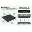Grille en fonte d'aluminium 18 po x 18 po Achtek-107292935-102800312