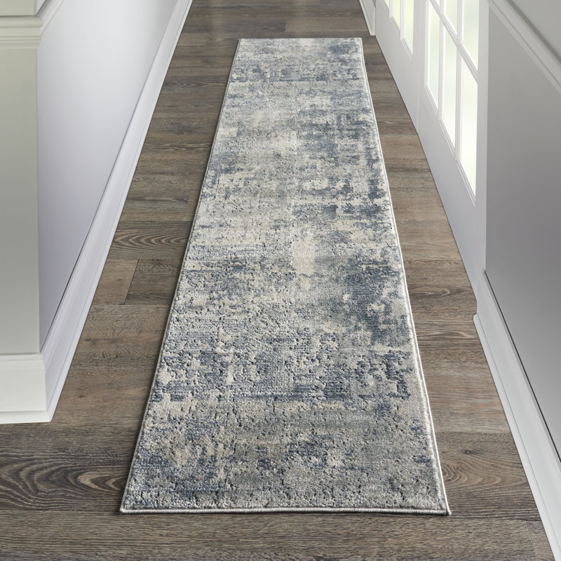 Tapis beige contemporain contemporain, Tapis de couloir 2 pi 2 po x 10 pi