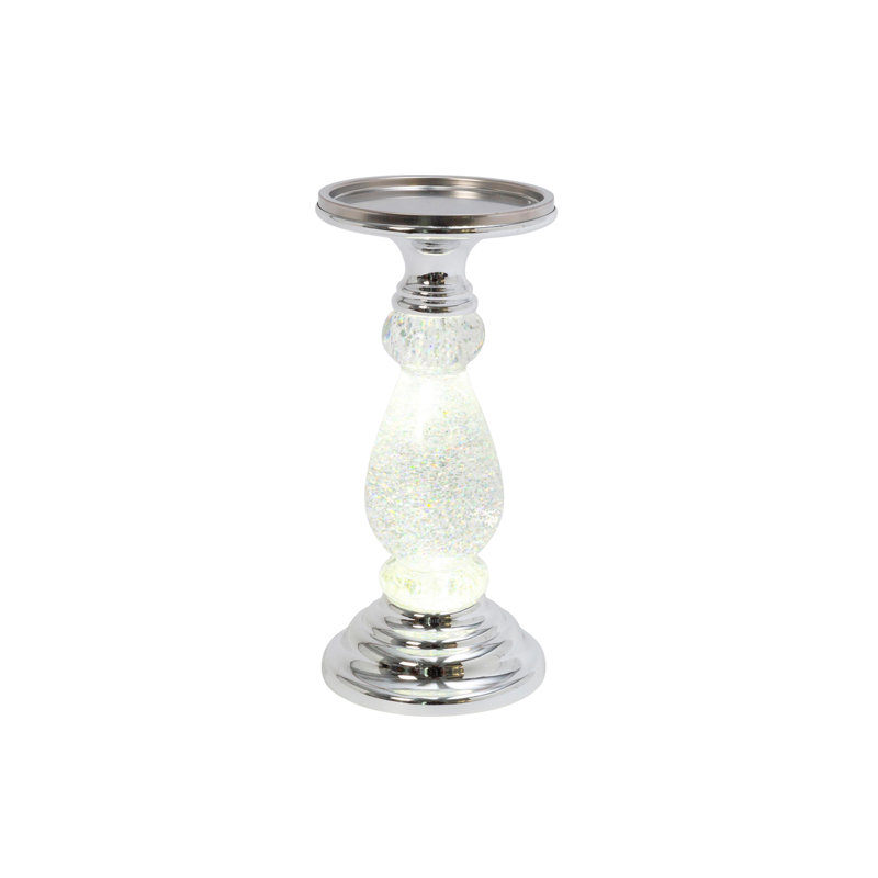 10.25 in. Spinning Water Globe Candle Holder