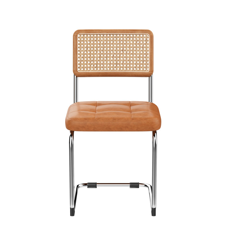 Tufted Faux Leather Upholstered Side Chair (Set Of 4)