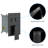 12 Inch Square Wall Mounted Dual Shower Head Matte Black System, - Balanced Scald,  Thin Rainfall Head, 360 Adjustable, Multifunctional For All Needs Function With Valve, Experience, Swivel, And-125487916