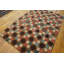 Antique American Hooked Rug American Geometric Multicolor 1920s