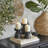 3 Piece Wood Tabletop Candlestick Set-136685350