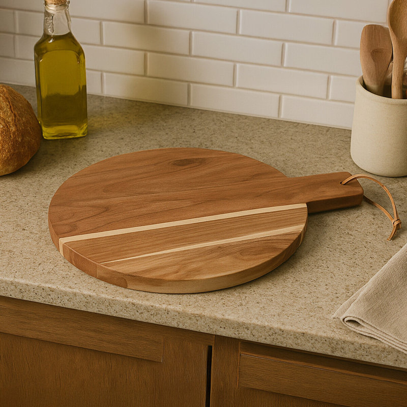 Flanagan Acacia Wood Chopping Board, 55 cm W x 45 cm L