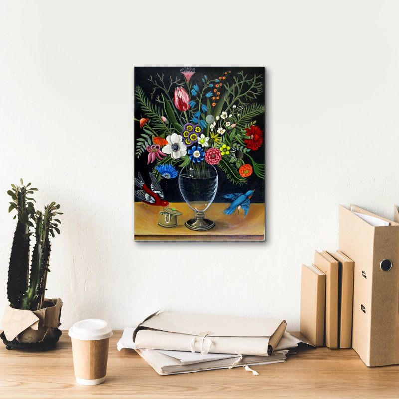 «Best Vase» par Catherine A Nolin, art mural sur toile, H 16 po x l 12 po x P 0,75 po