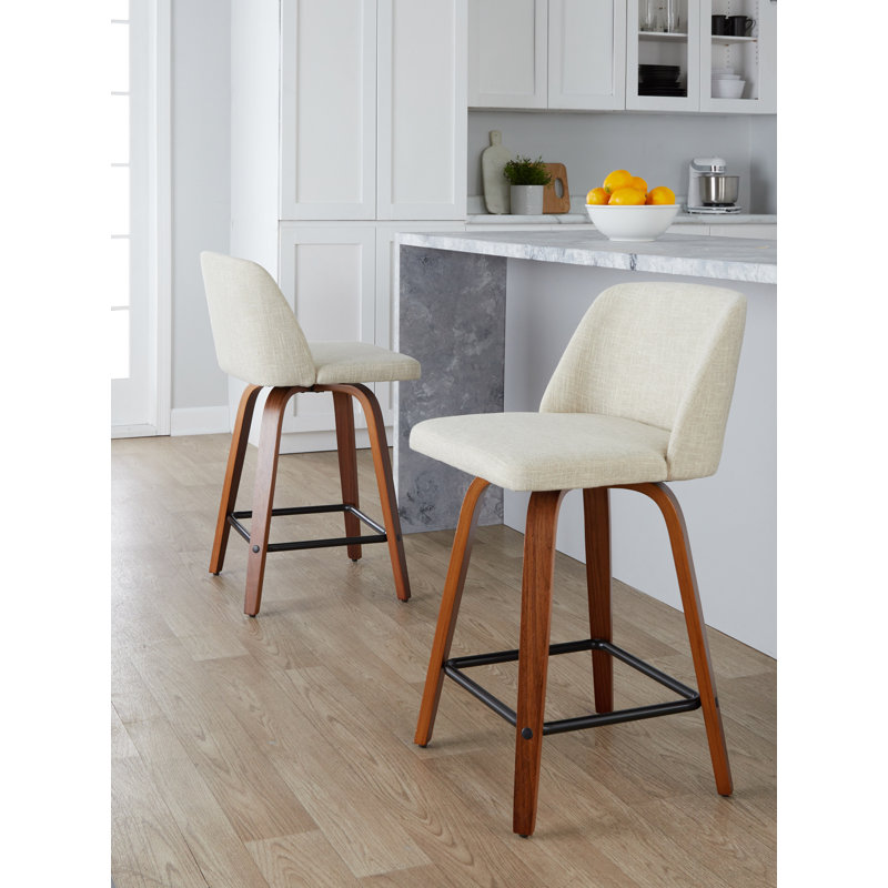 Tabouret de comptoir pivotant 24,25 po Makynze