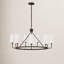 Lustre en roue de chariot à 9 lumières de style bougie Ardea-1559511803