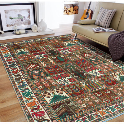 Khyion Distressed Raziya Red Rug