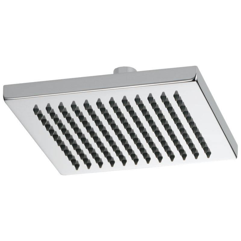 Essential™ 8" Linear Square Single-Function Raincan Showerhead, Chrome, 2.5 GPM