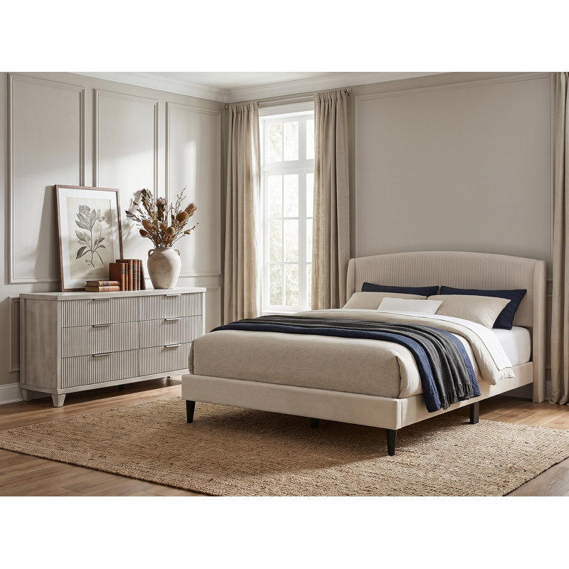 Ensemble de chambre à coucher 2 pièces Jolande, Full, 2 Pcs: Bed, Dresser
