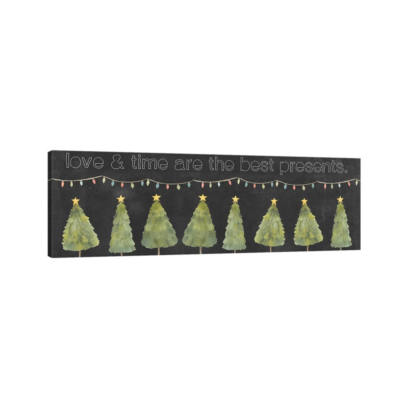 Christmas Glow Collection H by Grace Popp - No Frame Panoramic Print on Canvas, 30.48 cm H x 91.44 cm W x 3.175 cm D