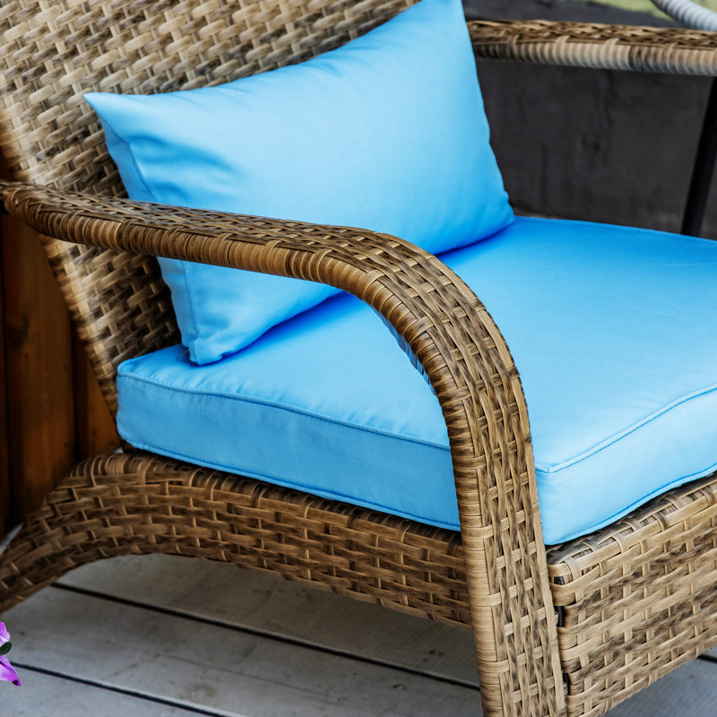 Chaise Adirondack en osier de patio Outsunny (excluant la table)