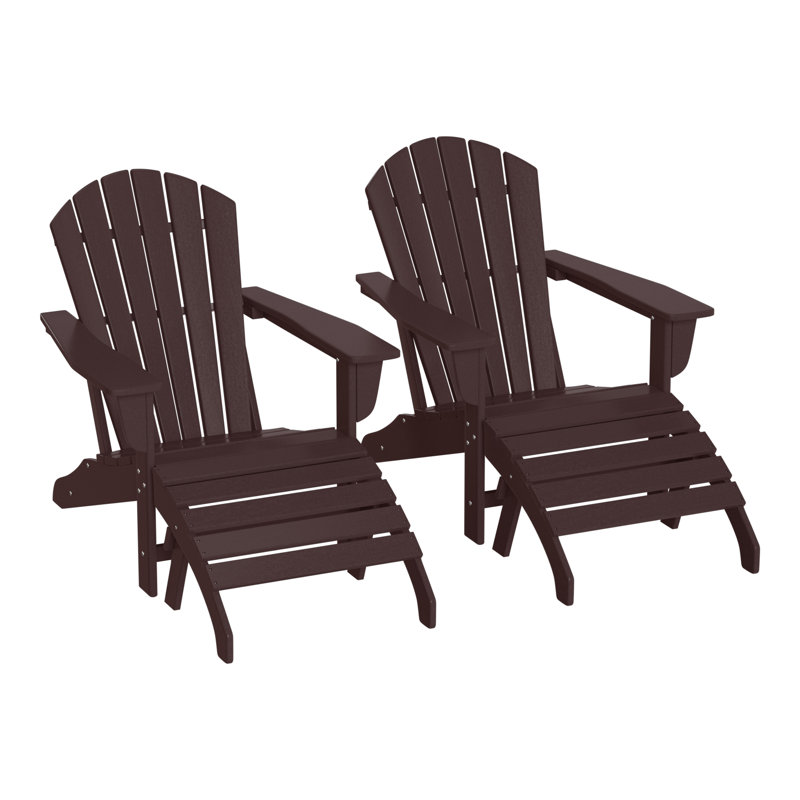 Altura Outdoor Adirondack Chair, Dark Brown