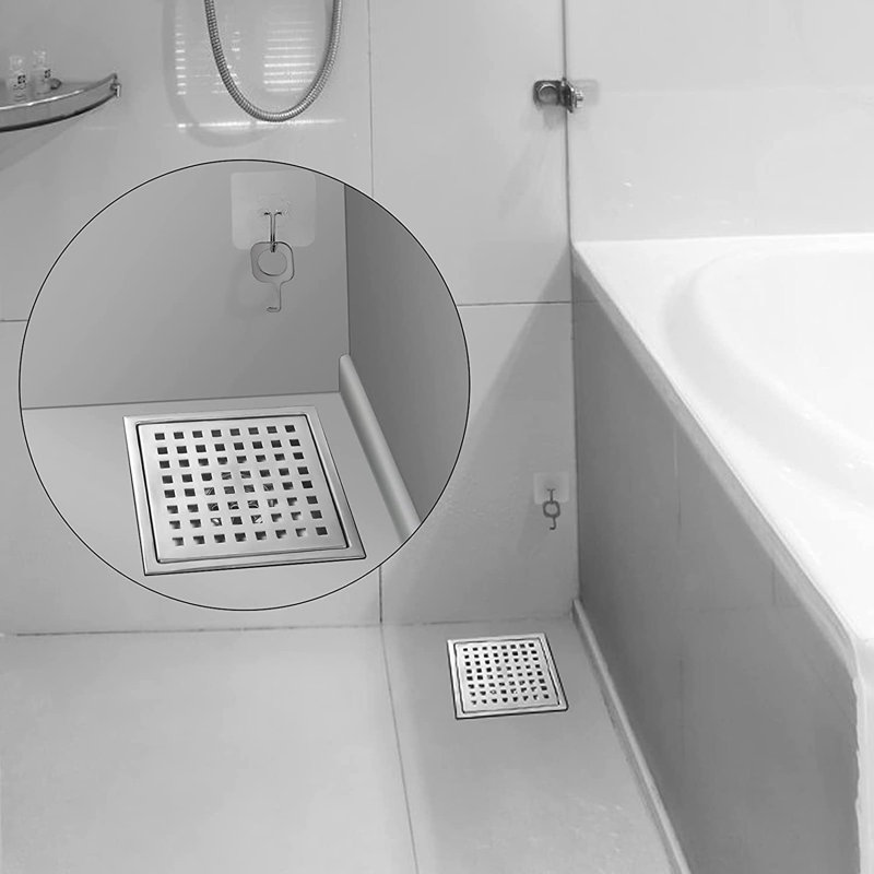 Tile In Shower Drain, Brushed