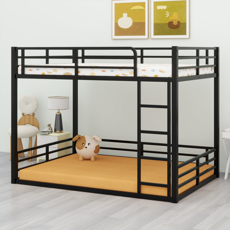 Metal Bunk Bed, Full XL Over Full XL