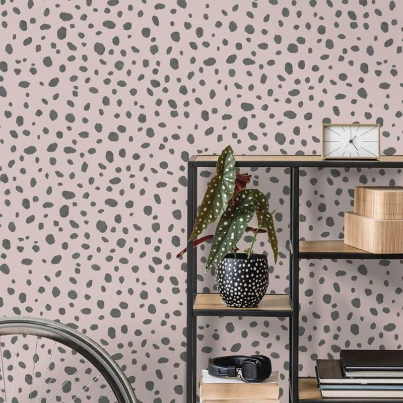 Solid Dalmatian Pink Indulgence Paper 10m x 53cm Wallpaper Roll