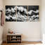 Abstrait noir et blanc, "Ocean Waves", ensemble de 3 reproductions d'art sur toile-1731982727