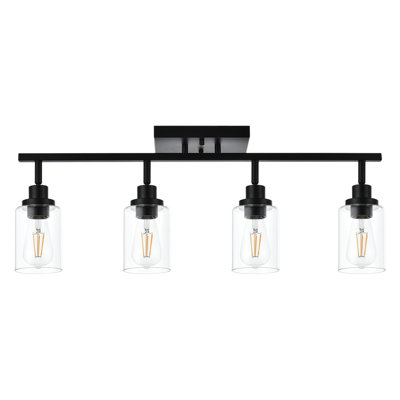 31'' 4 -Light Fixed Track Track Kit with Dimmable and Adjustable Head