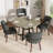 Upholstered Solid Wood Dining Side Chair-1023225751