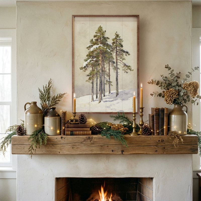 Group Of Cedar Trees, H 36 po x l 24 po
