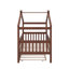 Twin wooden house bed with trundle-922912830