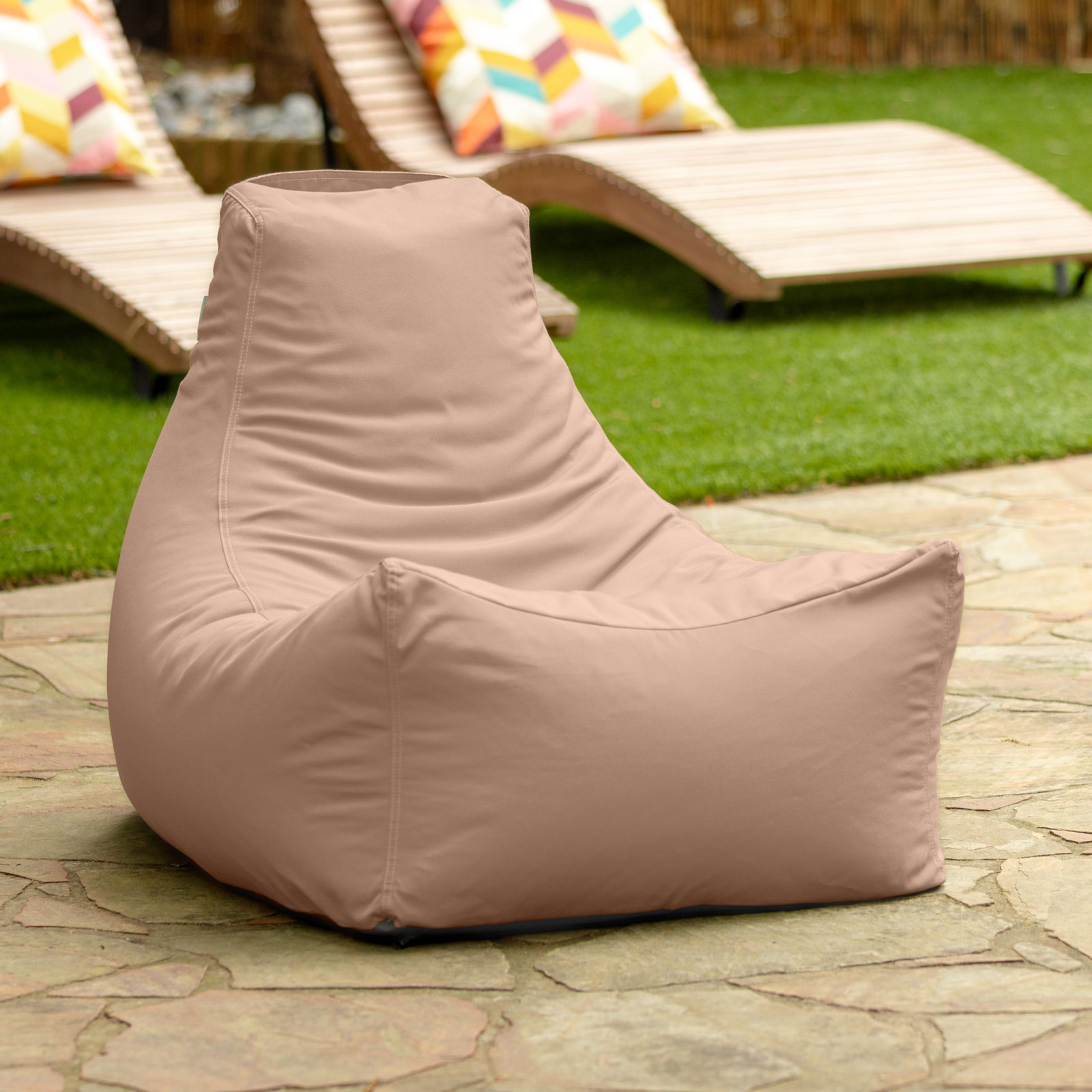 Juniper Outdoor Bean Bag Patio Chair, Petal Sunbrella®