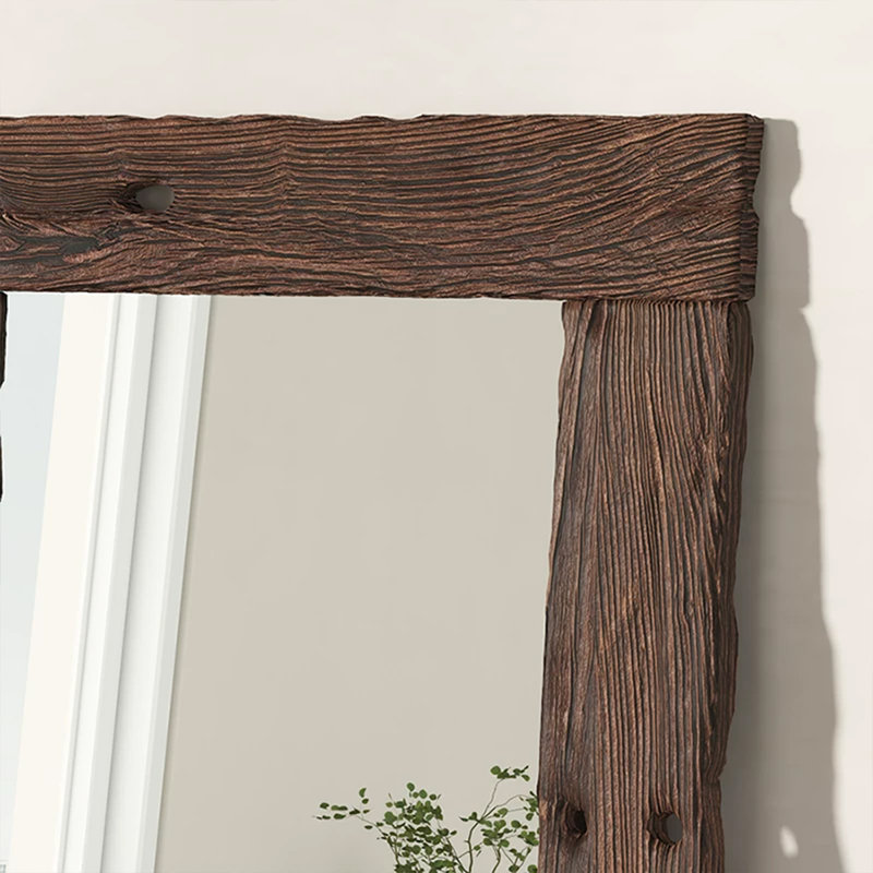 Rectangle Solid Wood Full Length Mirrors, 82.68" x 43.31"