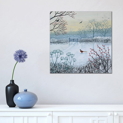 Snowy Morning by Jo Grundy - Wrapped Canvas Print