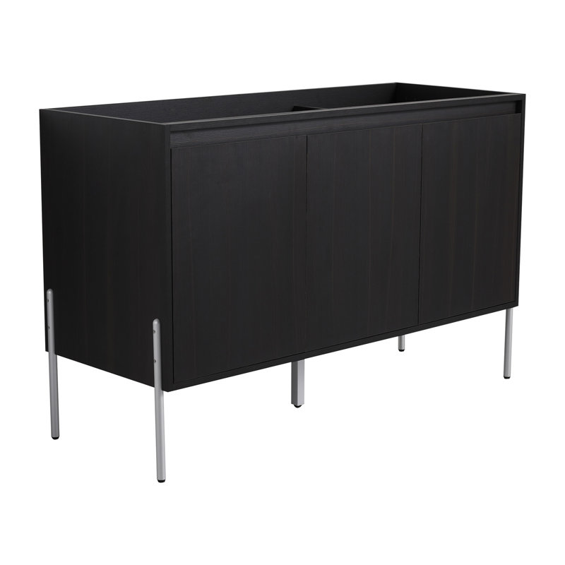 Meuble-lavabo autoportant 48 po avec portes à fermeture douce 48 po - évier inclus