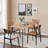 Jakarie 4 - Person Four Leg Dining Set, 5 - Piece Family Dining Set with 4 Chairs For Small Space, Kitchen, Home