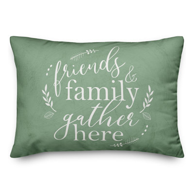  Housse et insert de coussin rectangulaire Friends and Family Gather