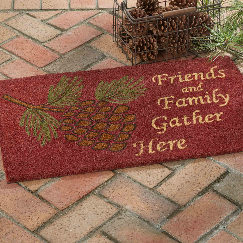 Tapis d'entré à pommes de pin