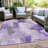 Machine Washable Indoor/Outdoor Xhevrie Lavender Rug-1952994210