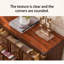 Armoire d'appoint en bois manufacturé brun massif-1915080489