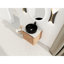 Meuble-lavabo mural de 24 po pour salle de bain, lavabo d'art en céramique, une porte à fermeture douce, emballage Kd et salle de bain élégante de 24 po avec dalle de pierre blanche fermée, utilisation confortable